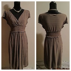 Max Studio Brown/Cream Dress